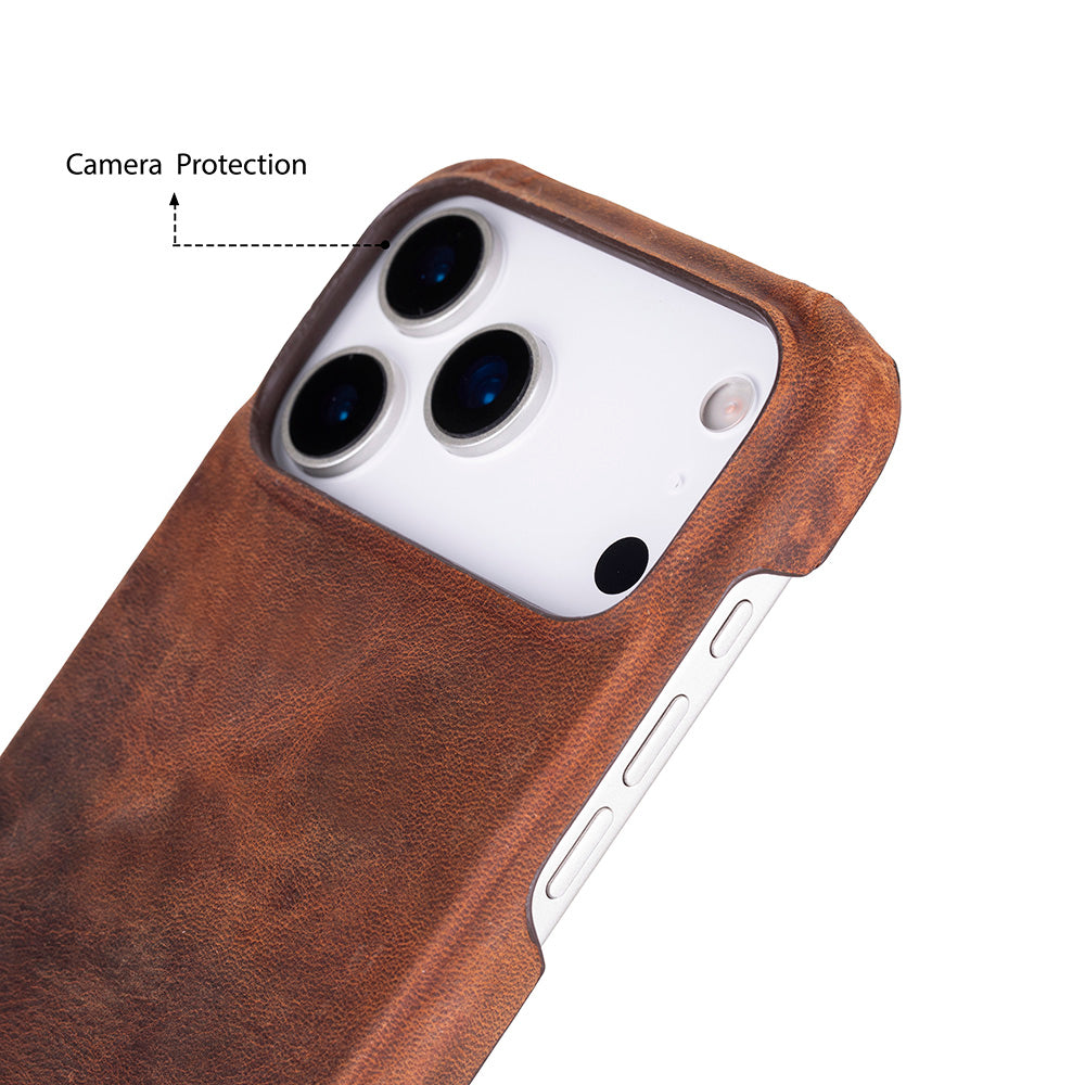 iPhone 17 Pro Max (6.9") Ultimate Jacket Echtleder Dünne Hülle