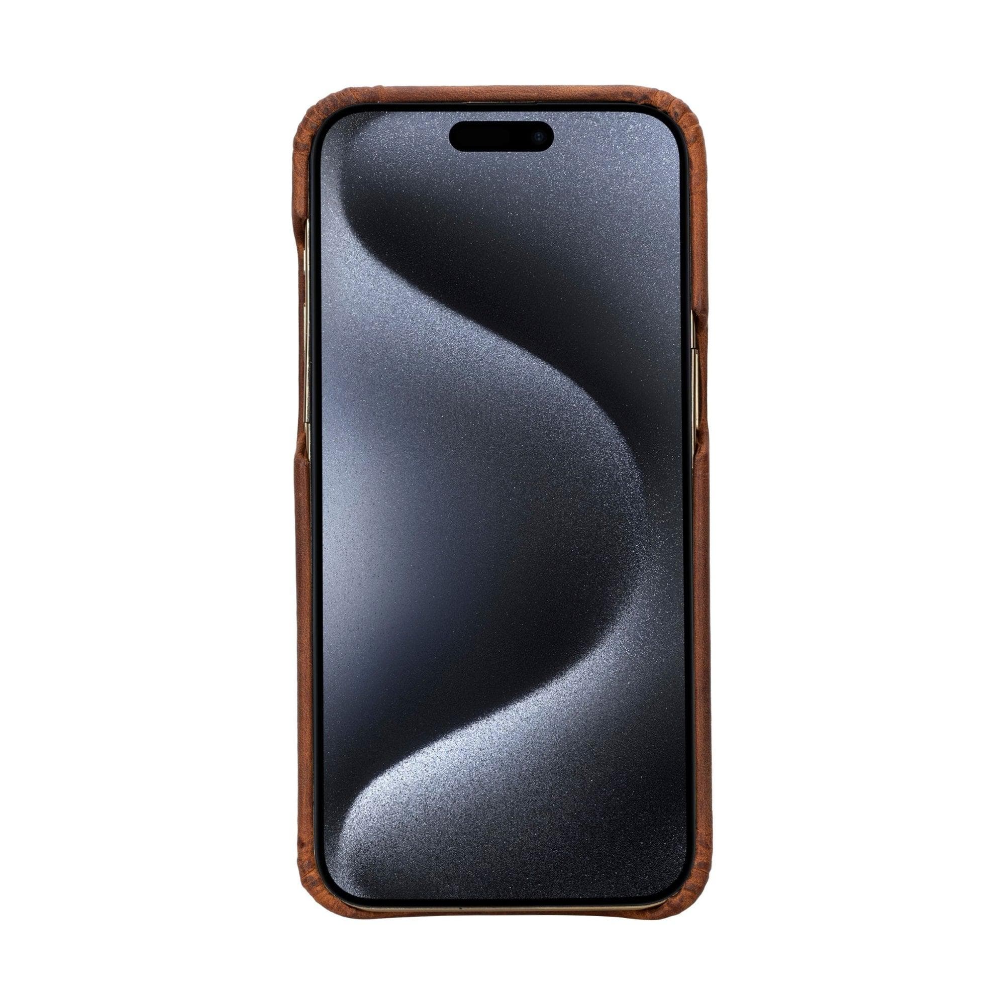 Apple iPhone 15 Series Full Leather Coating Back Cover Bouletta LTD