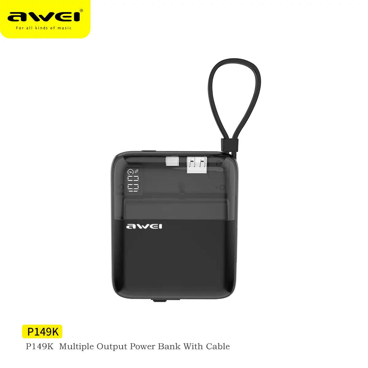 AWEI P149K Powerbank – 10000mAh mit 22.5W Schnellladung