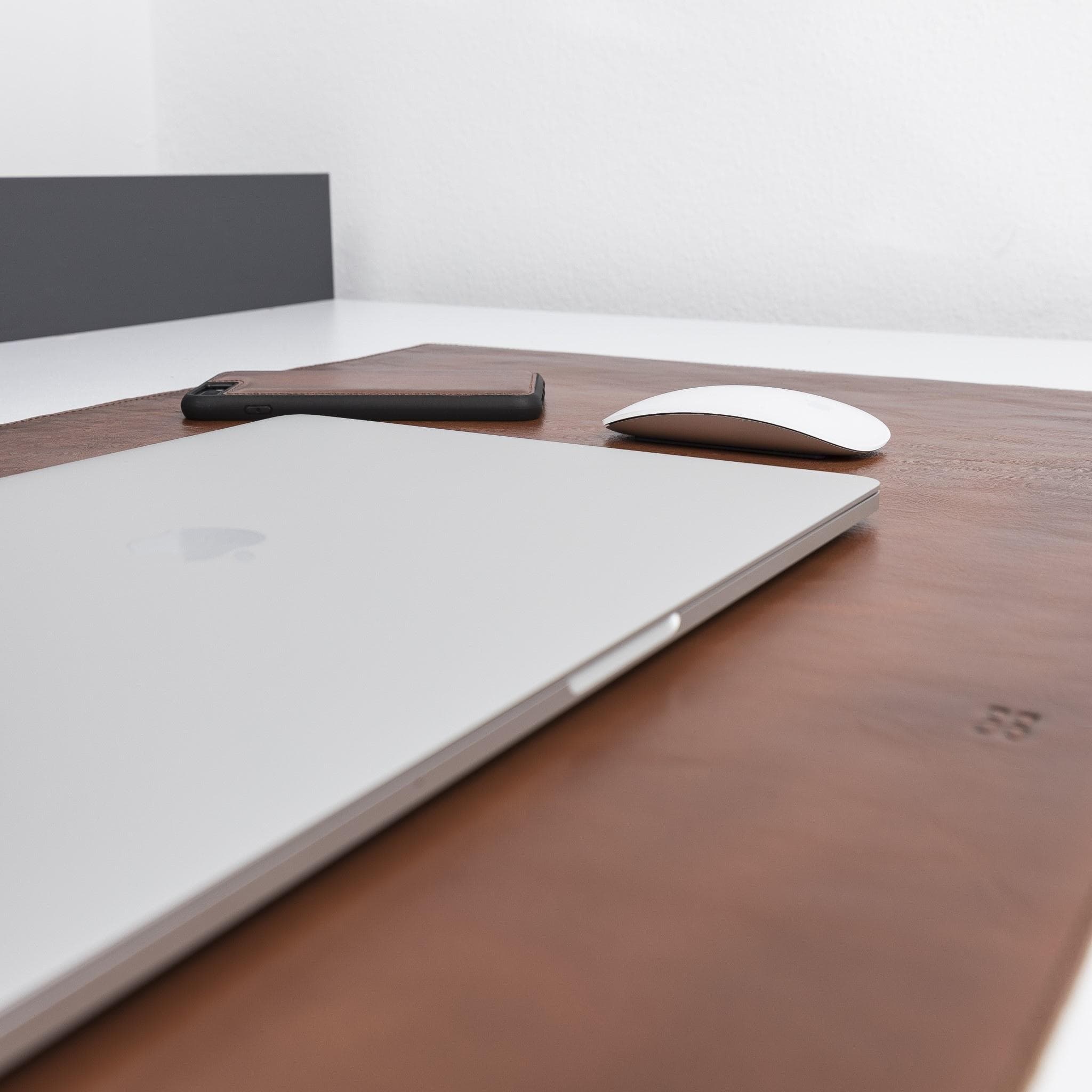 Customizable Full Grain Leather Desk Mat Bouletta LTD