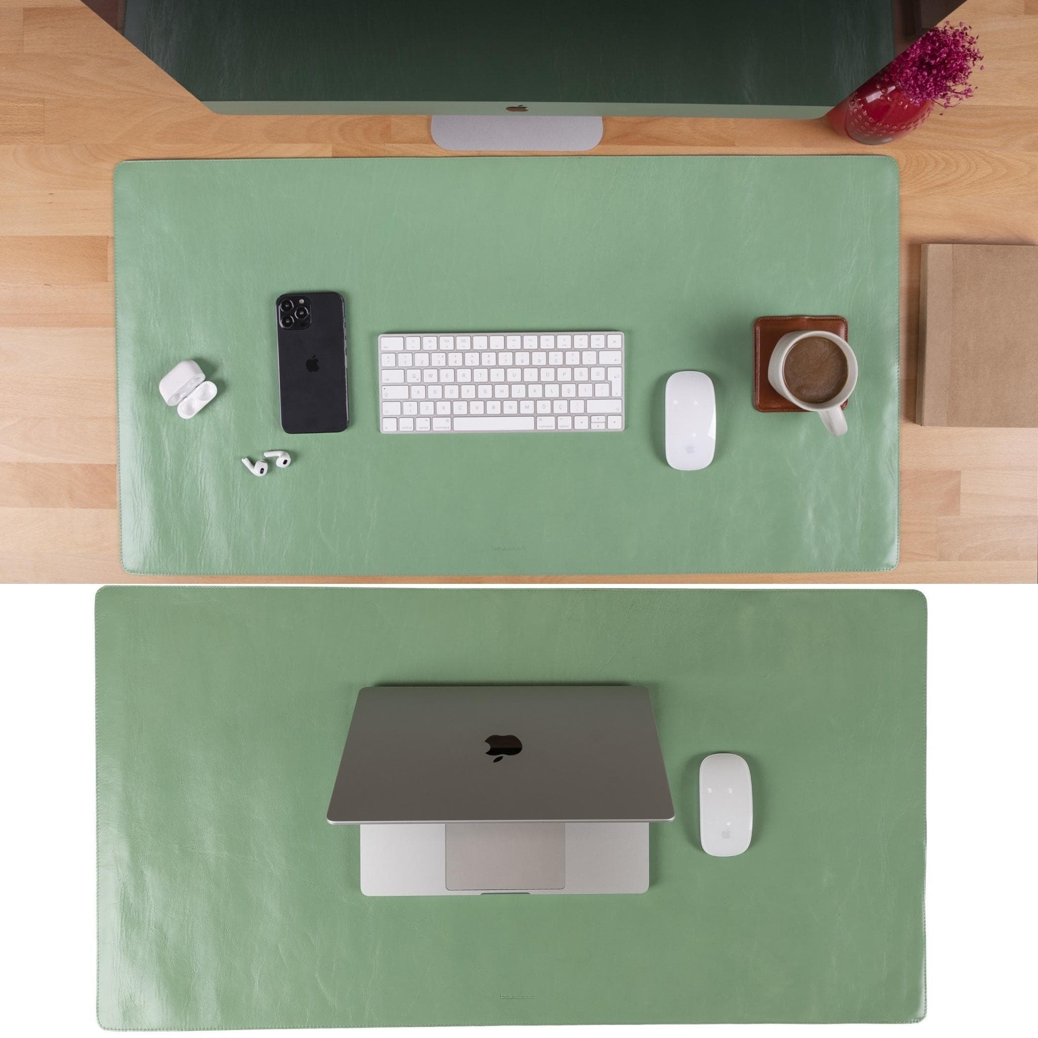 Customizable Full Grain Leather Desk Mat Bouletta LTD