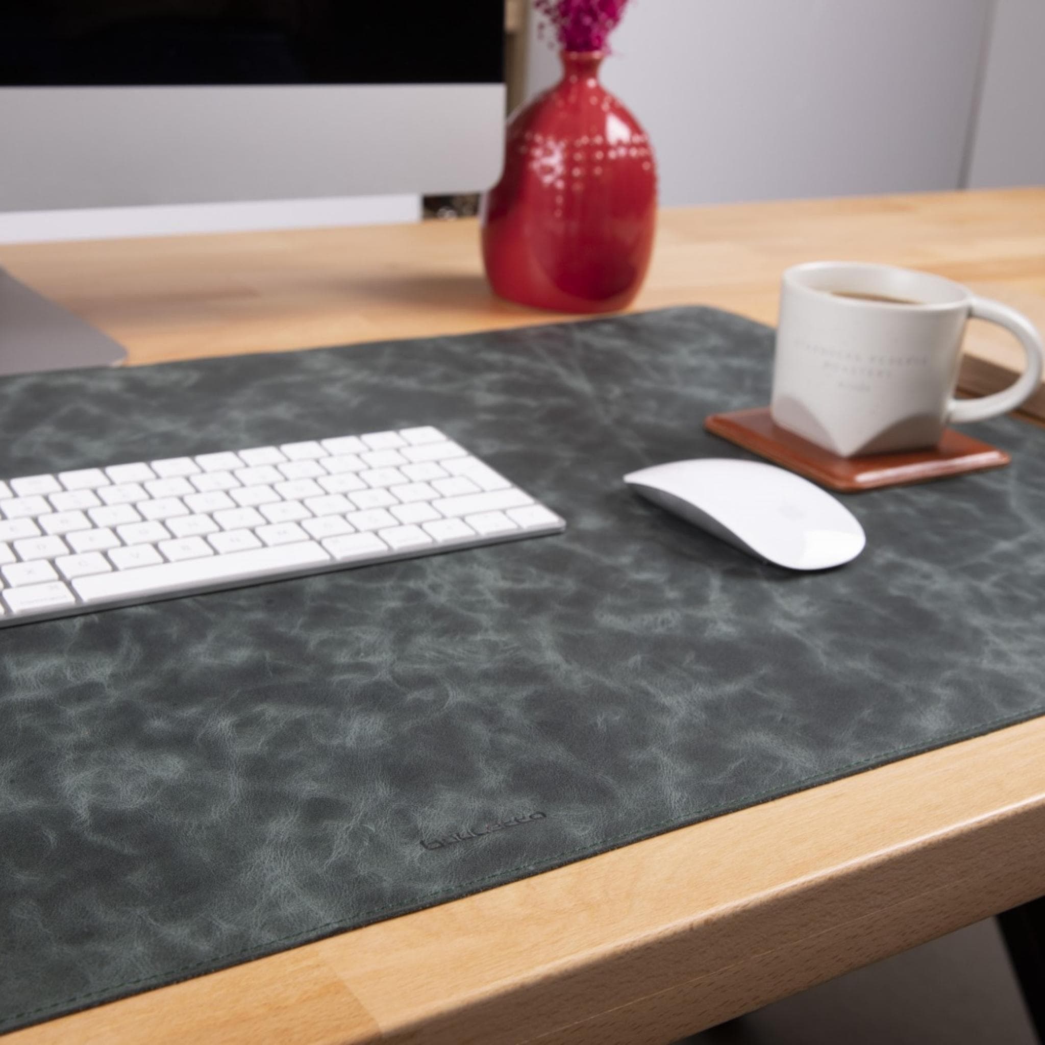 Customizable Full Grain Leather Desk Mat Bouletta LTD