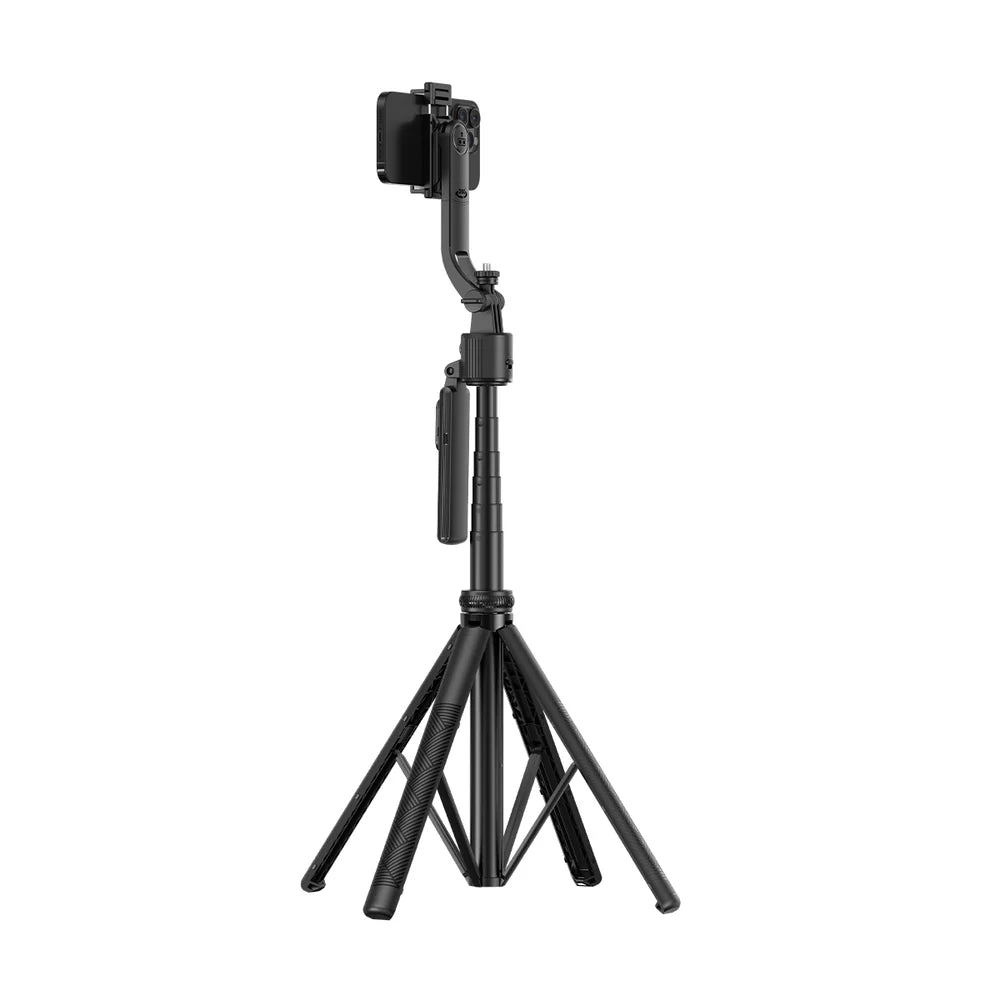 Rixus RXSF55 Selfie-Stick mit KI-Gesichtserkennung – Schwarz