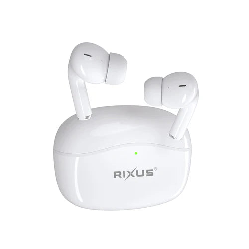 Rixus RXBT809A Kabelloses Headset mit Kristallklarer Geräuschunterdrückung – Weiss