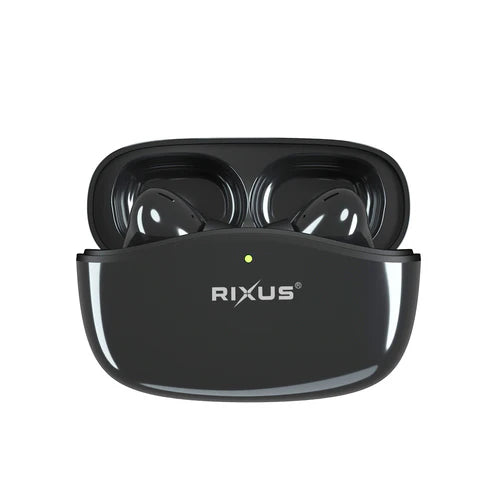 Rixus RXBT809B Kabelloses Headset mit Kristallklarer Geräuschunterdrückung – Schwarz