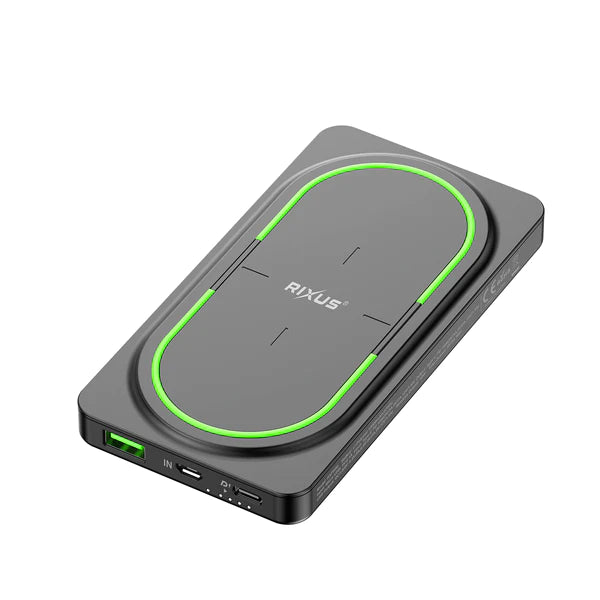 RIXUS RXPB80 DRAHTLOSE PD POWERBANK 10000MAH SCHWARZ