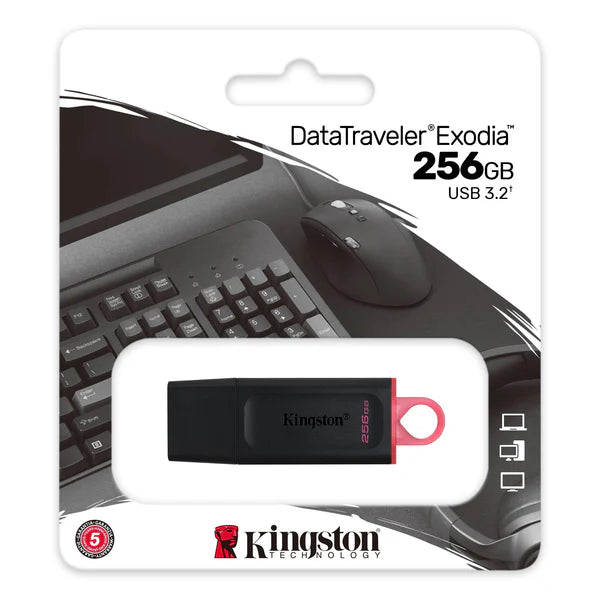 Kingston 256GB DataTraveler Exodia USB 3.2 Gen 1 Flash Drive