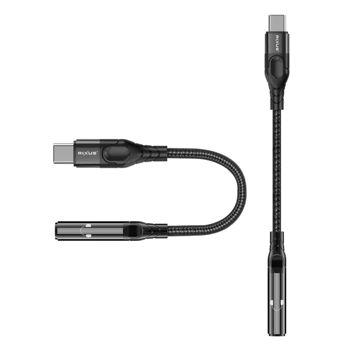 Rixus RXMU36C USB-C auf 3,5 mm Audio-Adapter – Universelle Klangkompatibilität