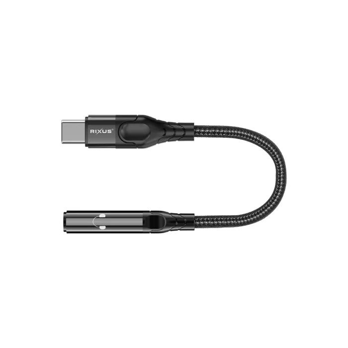 Rixus RXMU36C USB-C auf 3,5 mm Audio-Adapter – Universelle Klangkompatibilität