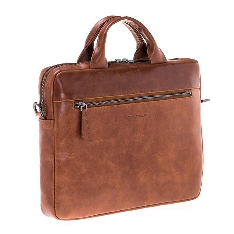 Aegean Echt Leder Laptop Tasche Rustikal Bräunen