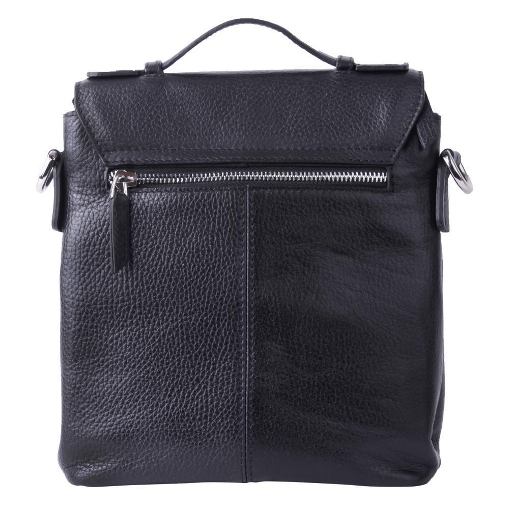 Scopri Ledertasche mit Griff Floater Schwarz