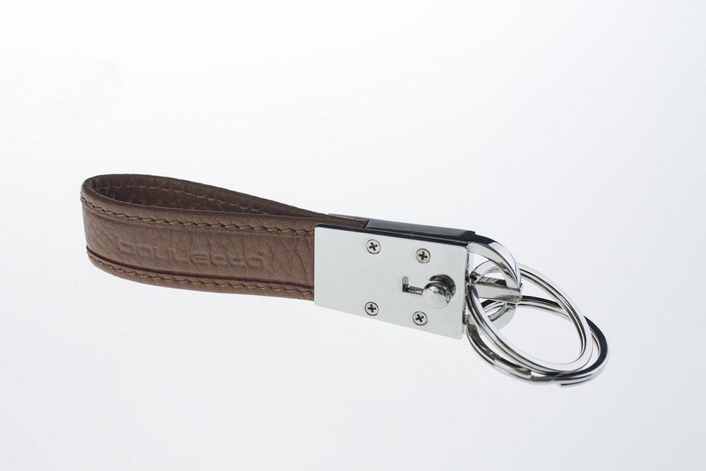 Flexible Leder Schlüsselanhänger Floater Braun
