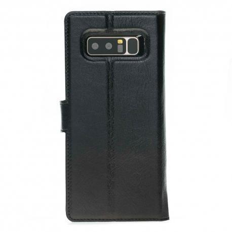 Magnetische Abnehmbare Leder Mappen Kasten für Samsung Anmerkung 9 Floater Schwarz