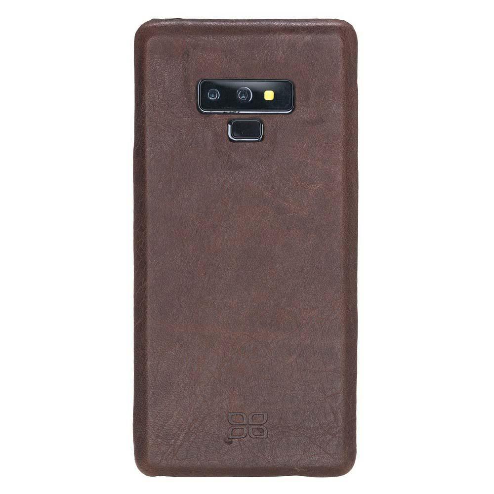 Ultra Magnetic Abnehmbare Leder Mappen Kasten für Samsung Anmerkung 9 Pflanzlich Braun