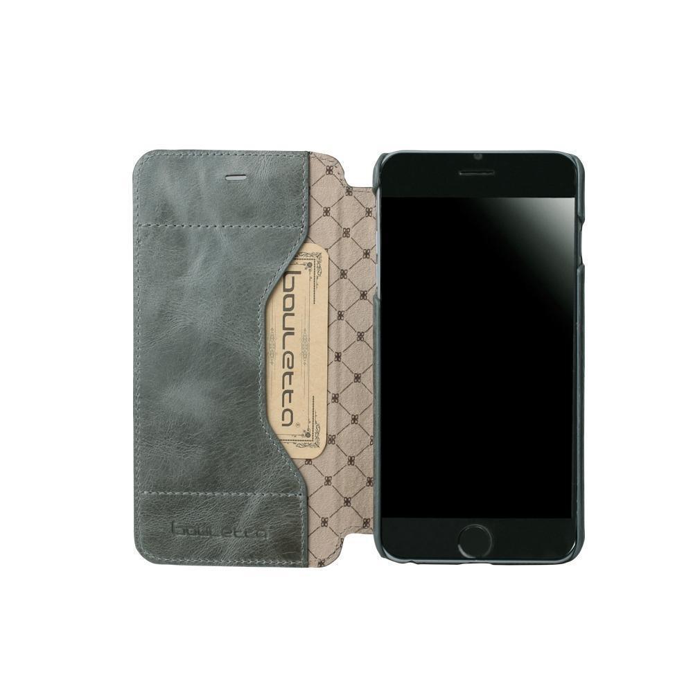 Ultimative Buch Leder Telefon Kasten für Apple iPhone 6 Plus / 6S plus Vesselle Dunkel Grau