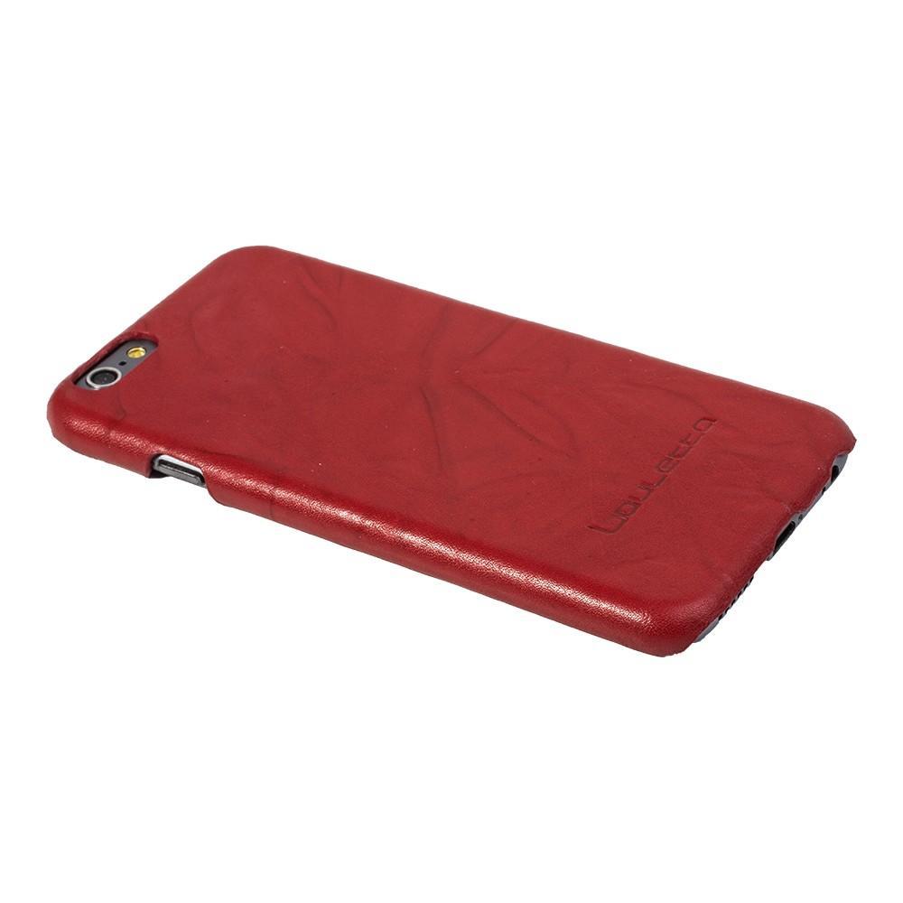 Ultimative Jacke Leder Telefon Kasten Apple iPhone 6 / 6S zerknittert Rot