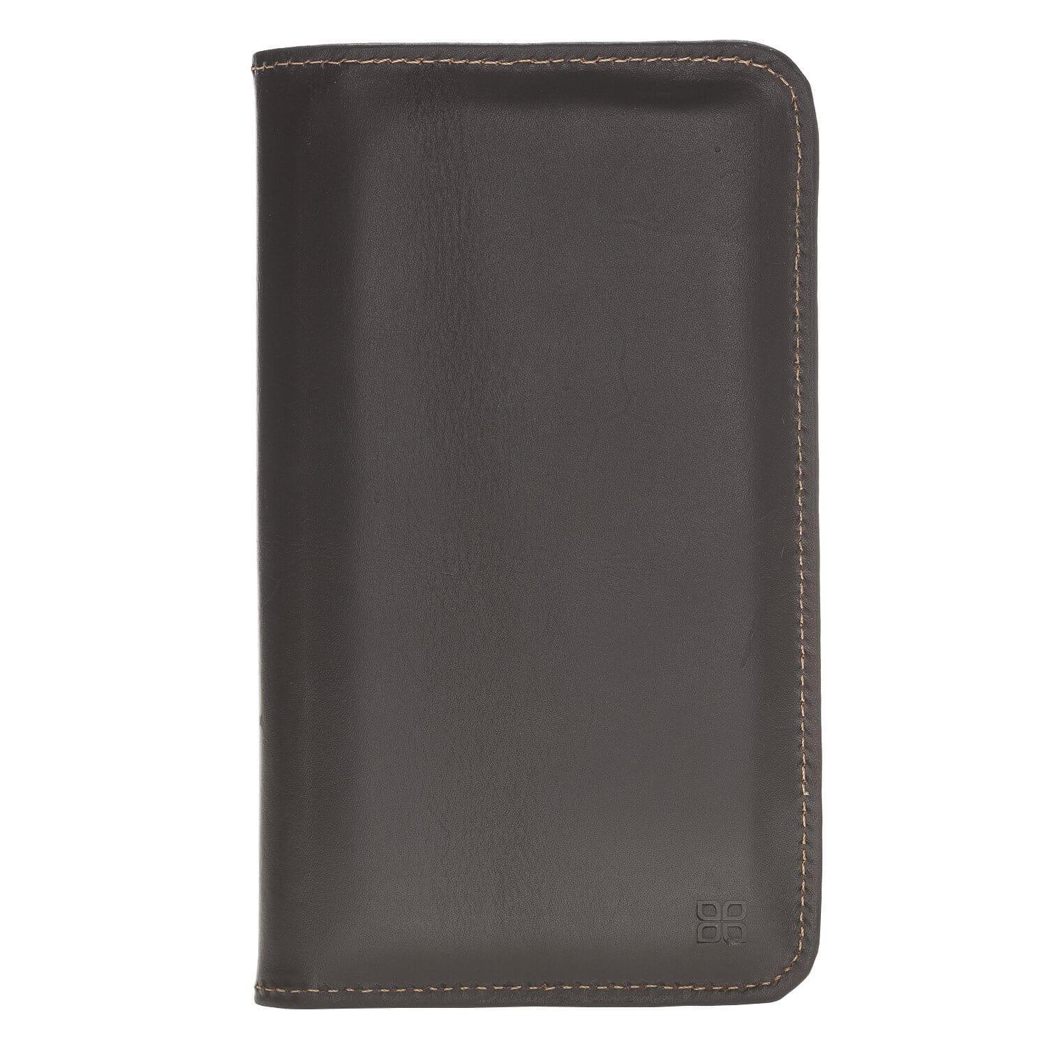 Premium Leder Brieftasche für Smartphones bis zu 5,7 Zoll