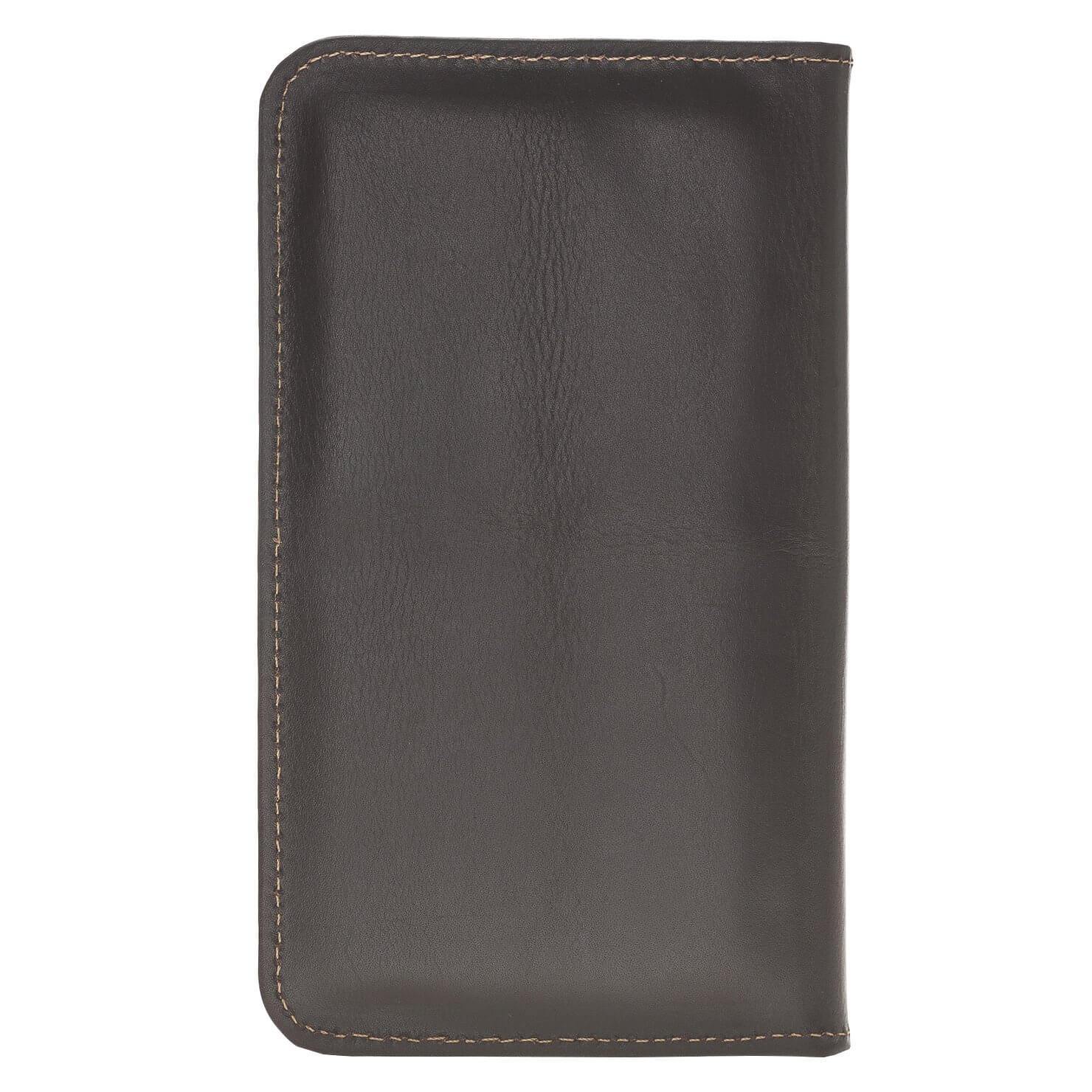 Premium Leder Brieftasche für Smartphones bis zu 5,7 Zoll