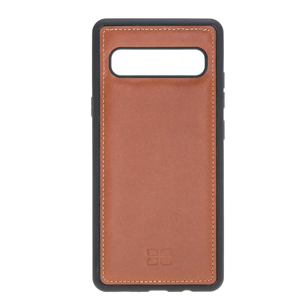 Flex Cover Back Leather Case for Samsung Galaxy S10 5G - Rustic Tan