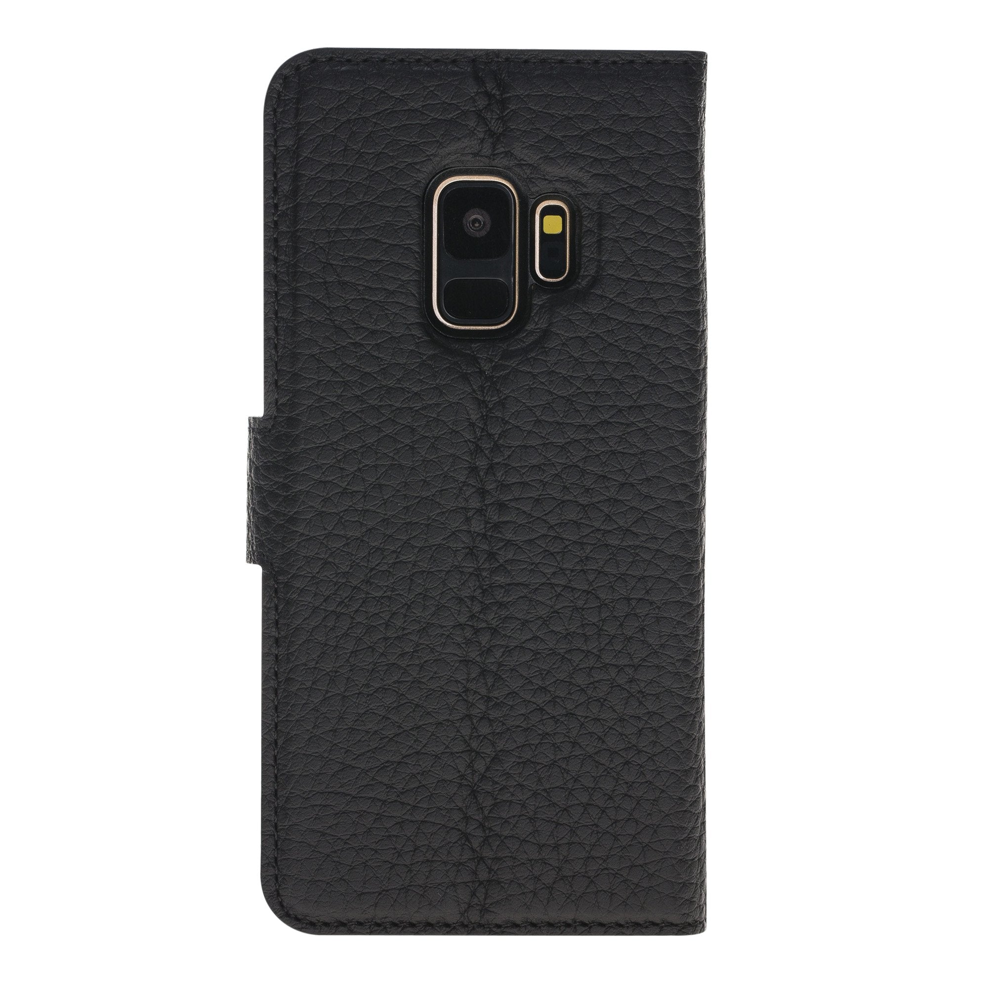 Magnetische abnehmbare Leder Geldbörse für Samsung Galaxy S9 - Schwarz