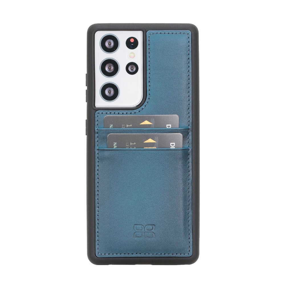 Samsung Galaxy S21 Serie Bouletta Flex Cover Lederhülle mit Kartenhalter