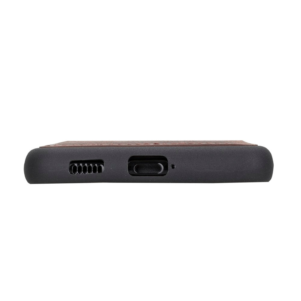 Samsung Galaxy S21 Serie Bouletta Flex Cover Lederhülle mit Kartenhalter