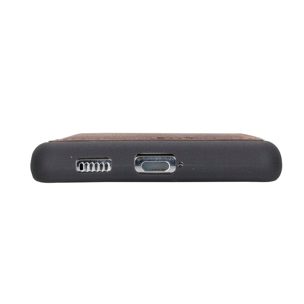 Samsung Galaxy S21 Serie Bouletta Flex Cover Lederhülle mit Kartenhalter