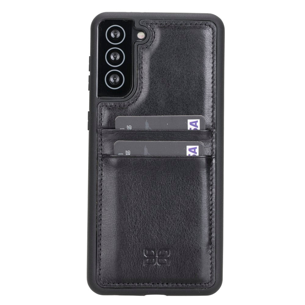 Samsung Galaxy S21 Serie Bouletta Flex Cover Lederhülle mit Kartenhalter