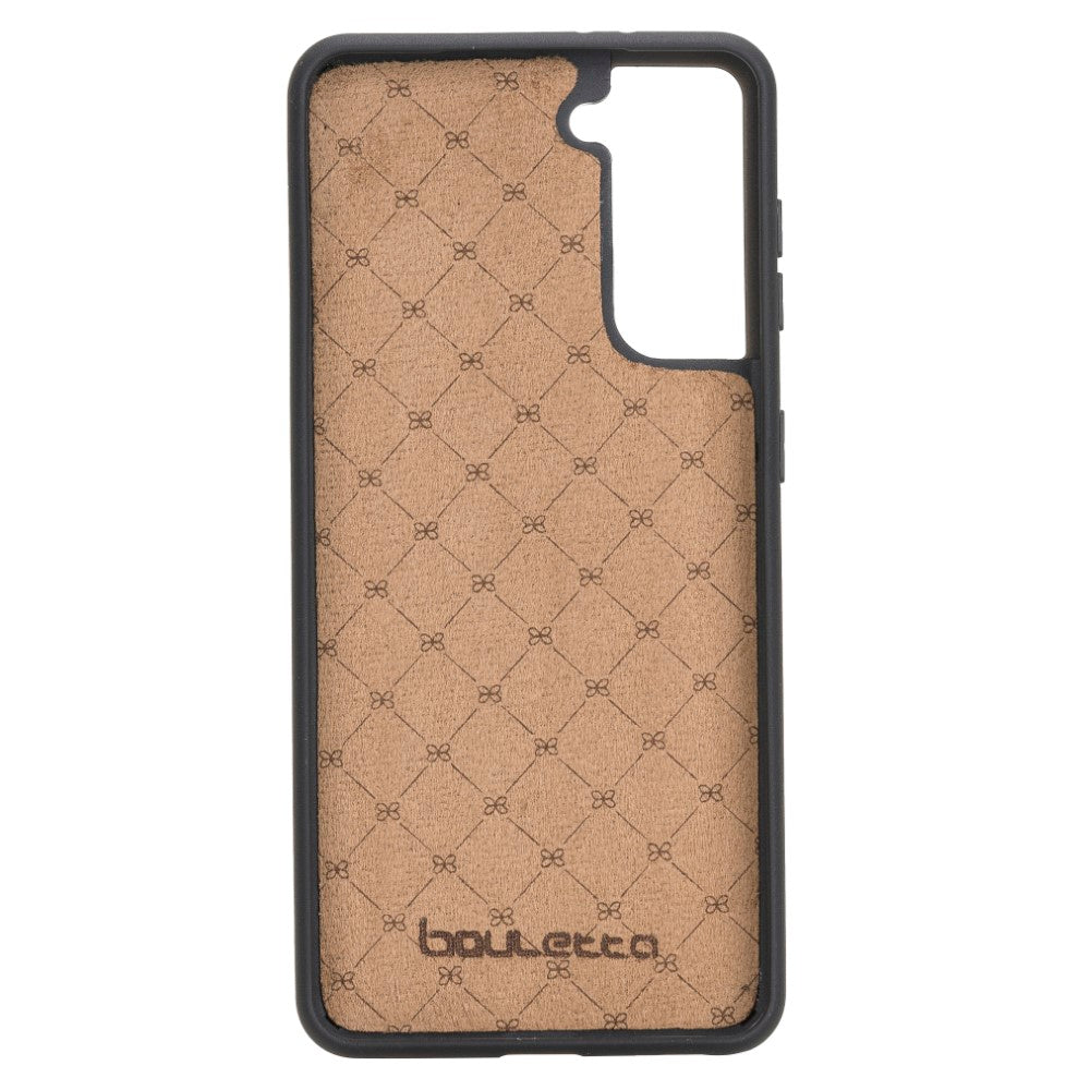 Samsung Galaxy S21 Serie Bouletta Flex Cover Lederhülle mit Kartenhalter