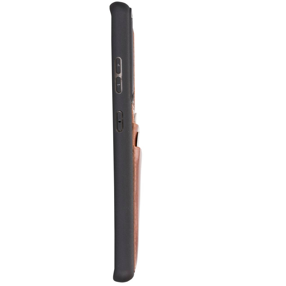 Samsung Galaxy S21 Serie Bouletta Flex Cover Lederhülle mit Kartenhalter