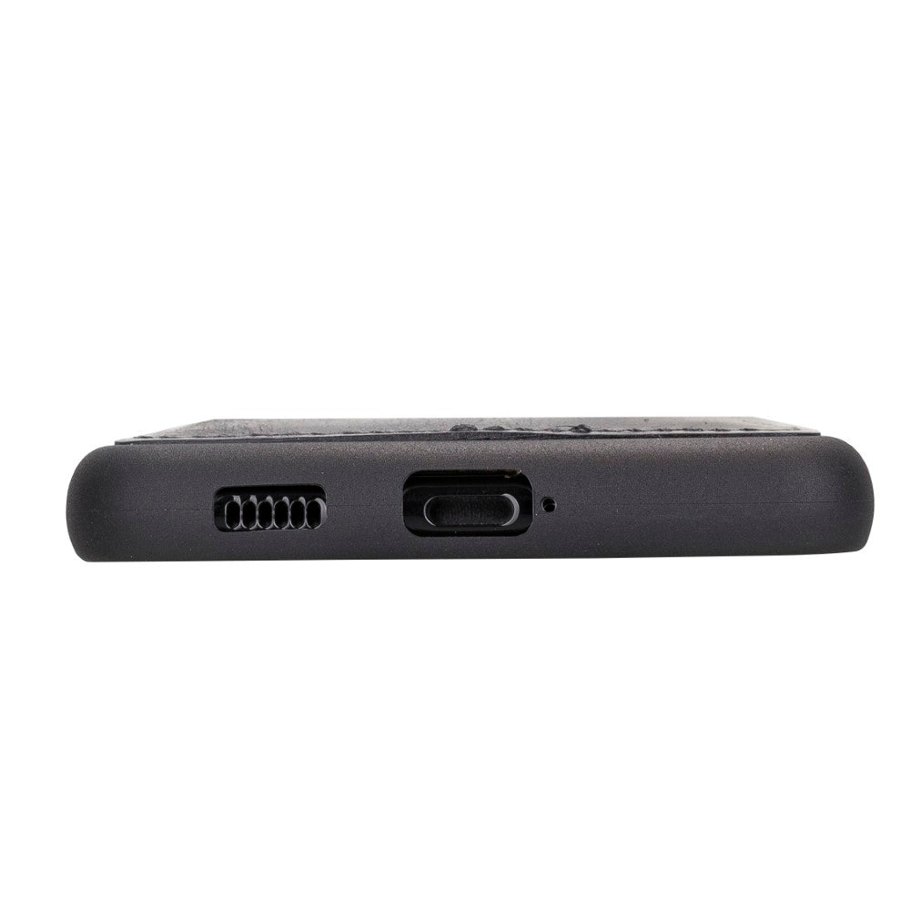 Samsung Galaxy S21 Serie Bouletta Flex Cover Lederhülle mit Kartenhalter