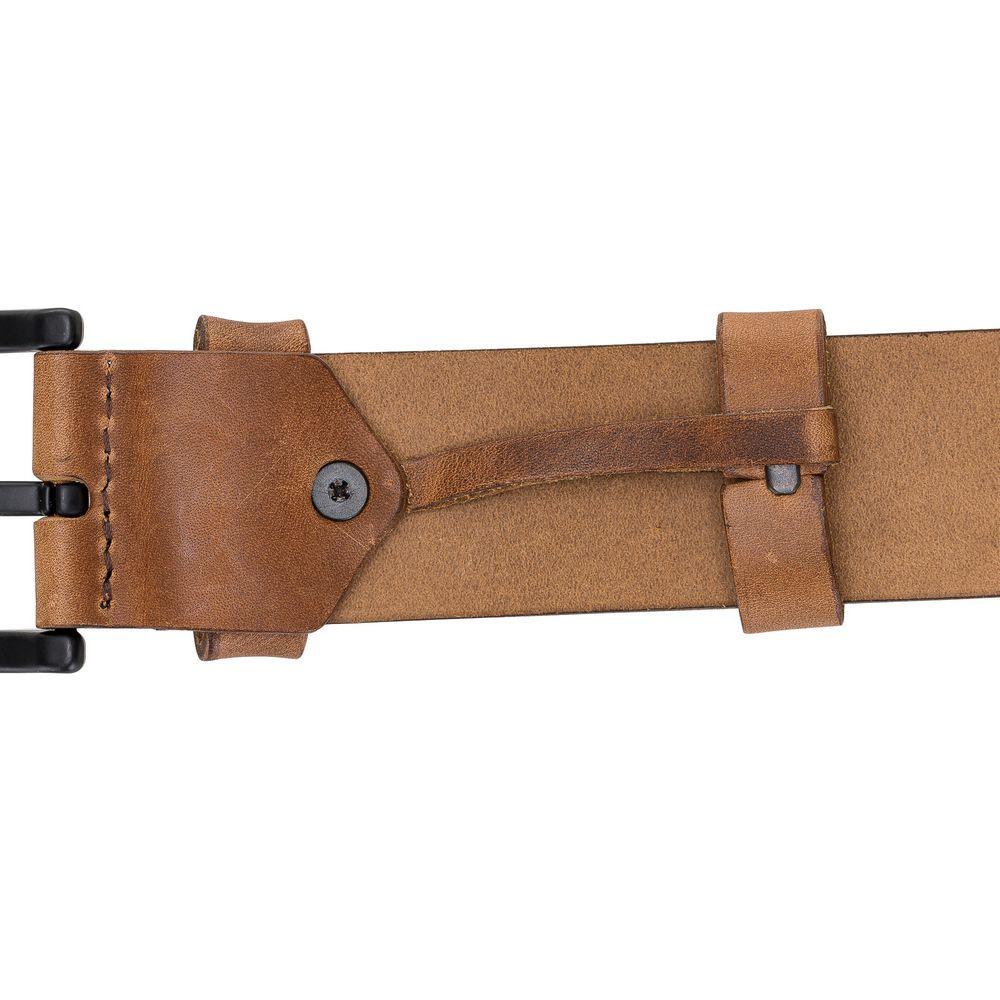 Accessories Frank Full Grain Leather Belt | Handmade & Genuine - Tan Bouletta Shop