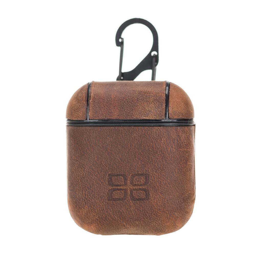 Accessories JUPP Hooked AirPods Leather Case - Antic Brown Bouletta Shop