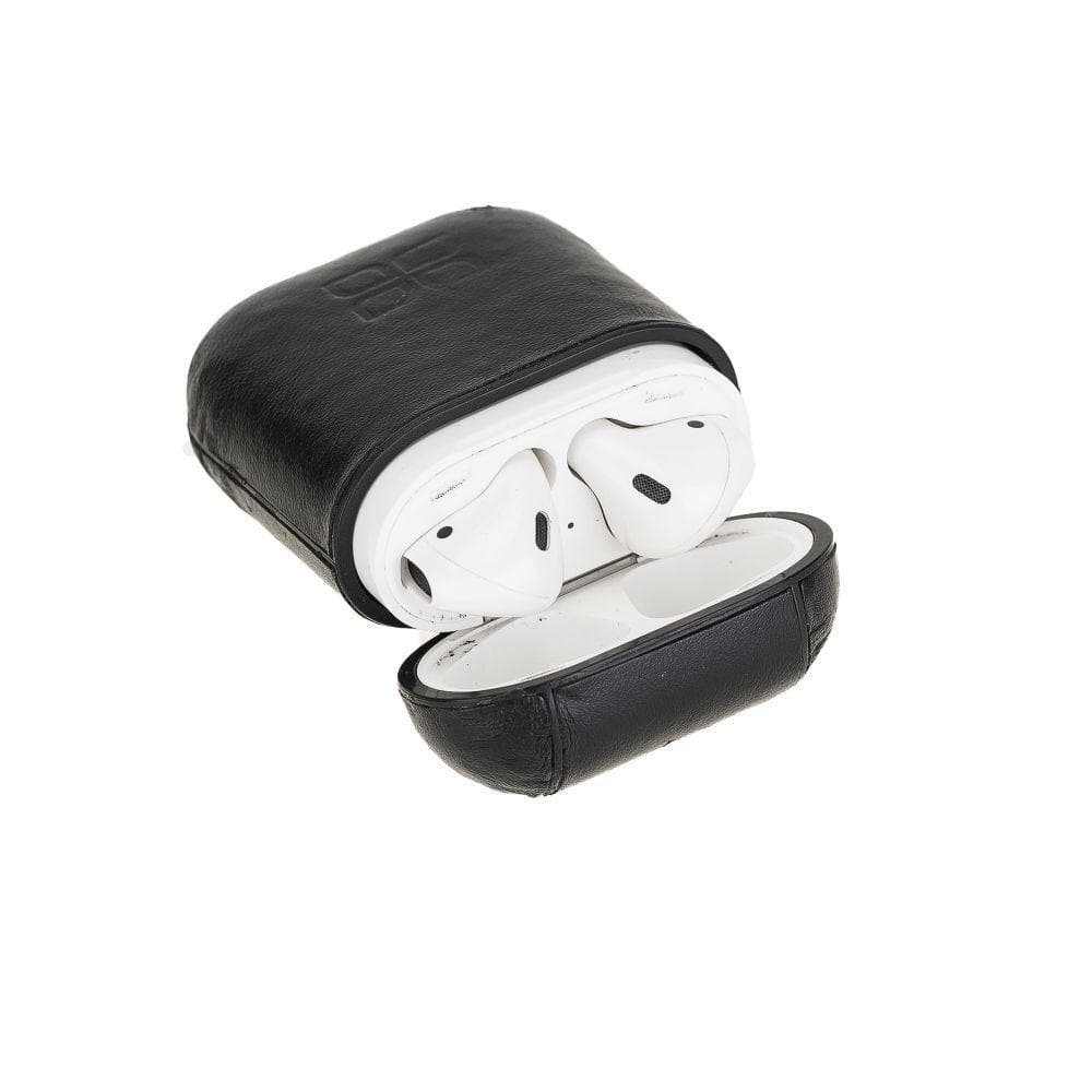 Accessories JUPP Hooked AirPods Leather Case - Rustic Black Bouletta Shop