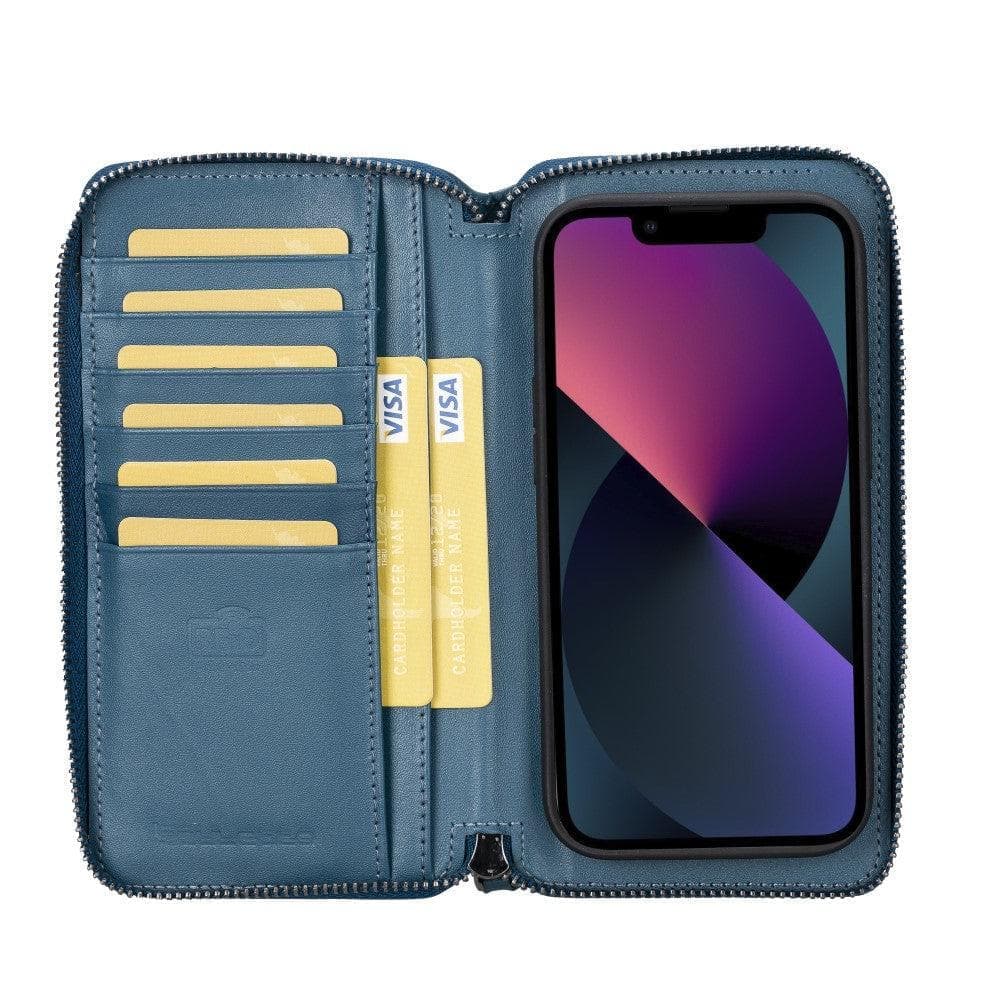 Apple iPhone 15 Series Detachable and Zipper Leather Wallet Case - Pre Order Bouletta LTD