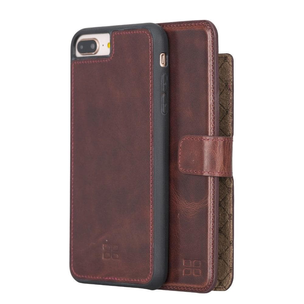 Apple iPhone 7 Series Detachable Leather Wallet Case - MW iPhone 7  Plus / Vegetal Brown Bouletta LTD