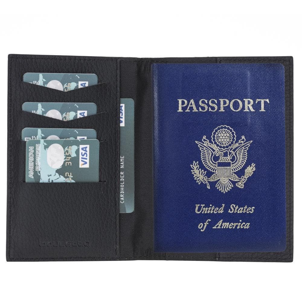 Arden Leather Passport Holder Black Bouletta LTD