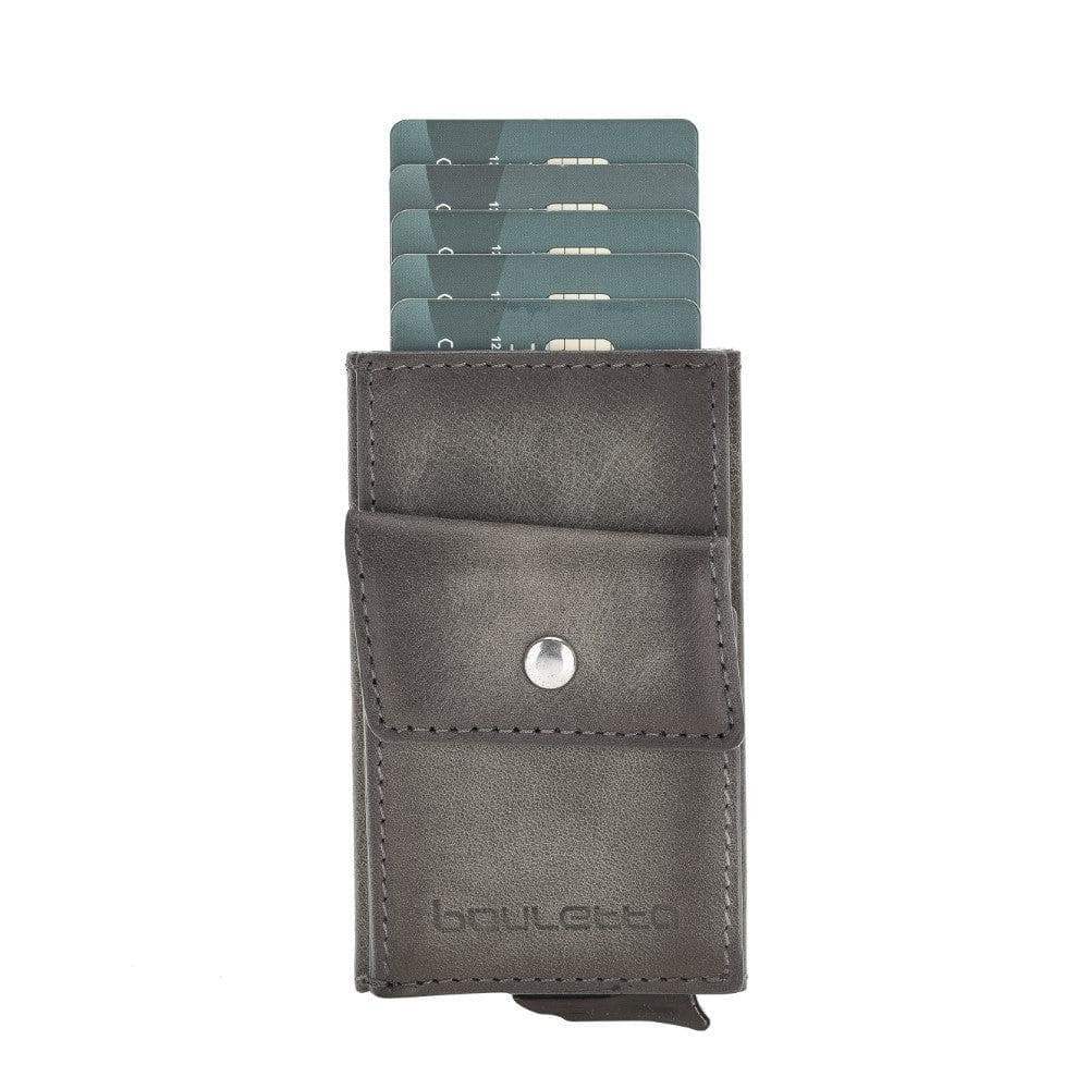 Austin Leather Mechanical Coin Card Holder Bouletta