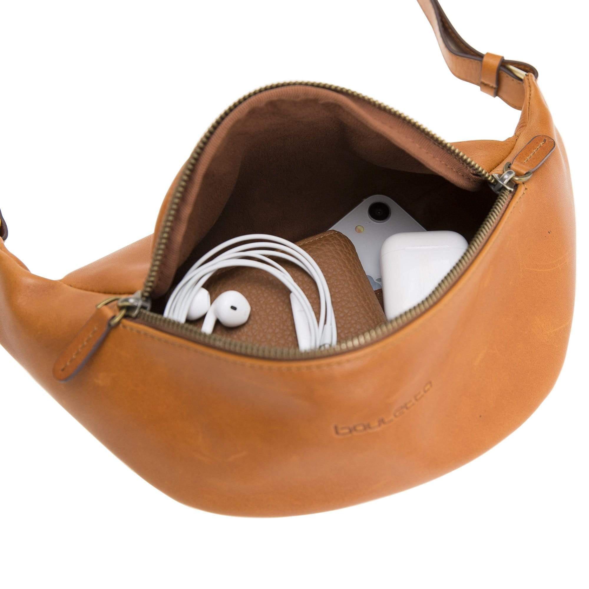 Bag Minoan Leather Belt Bag  - Rustic Tan with Effect Bouletta Shop