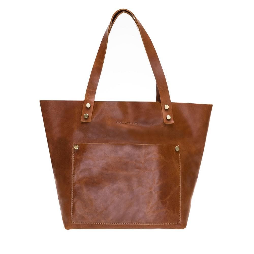 Moon Women's Leather Handbag rustic tan / large Bouletta Shop
