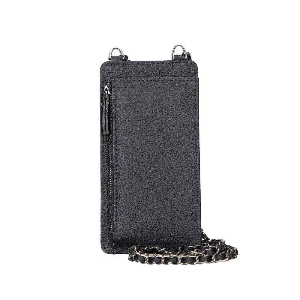 Avjin Echtleder Handytasche bis zu 6,9" mit Schulterriemen