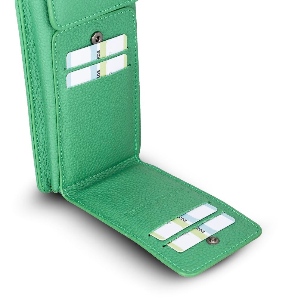 Avjin Echtleder Handytasche bis zu 6,9" mit Schulterriemen