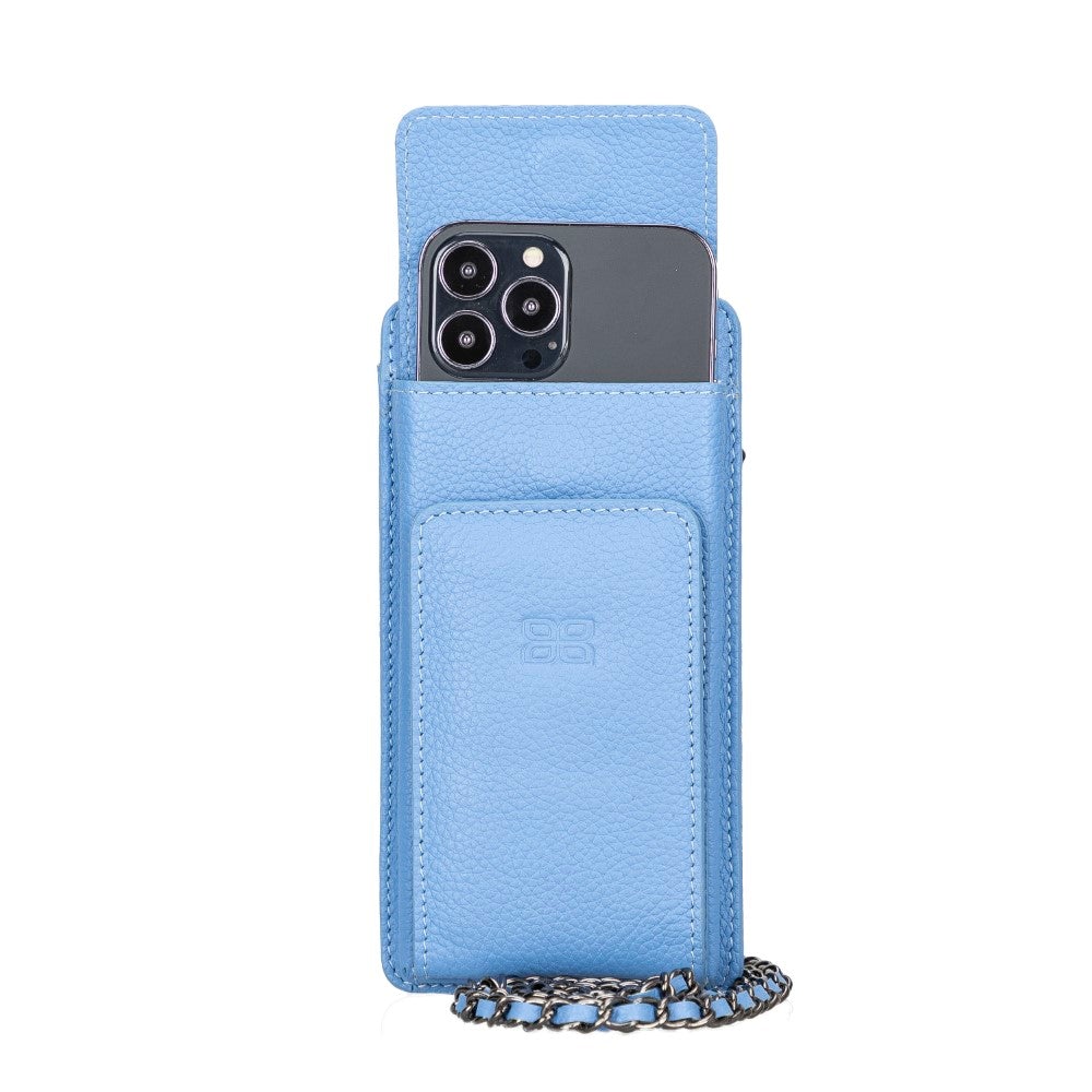 Avjin Echtleder Handytasche bis zu 6,9" mit Schulterriemen