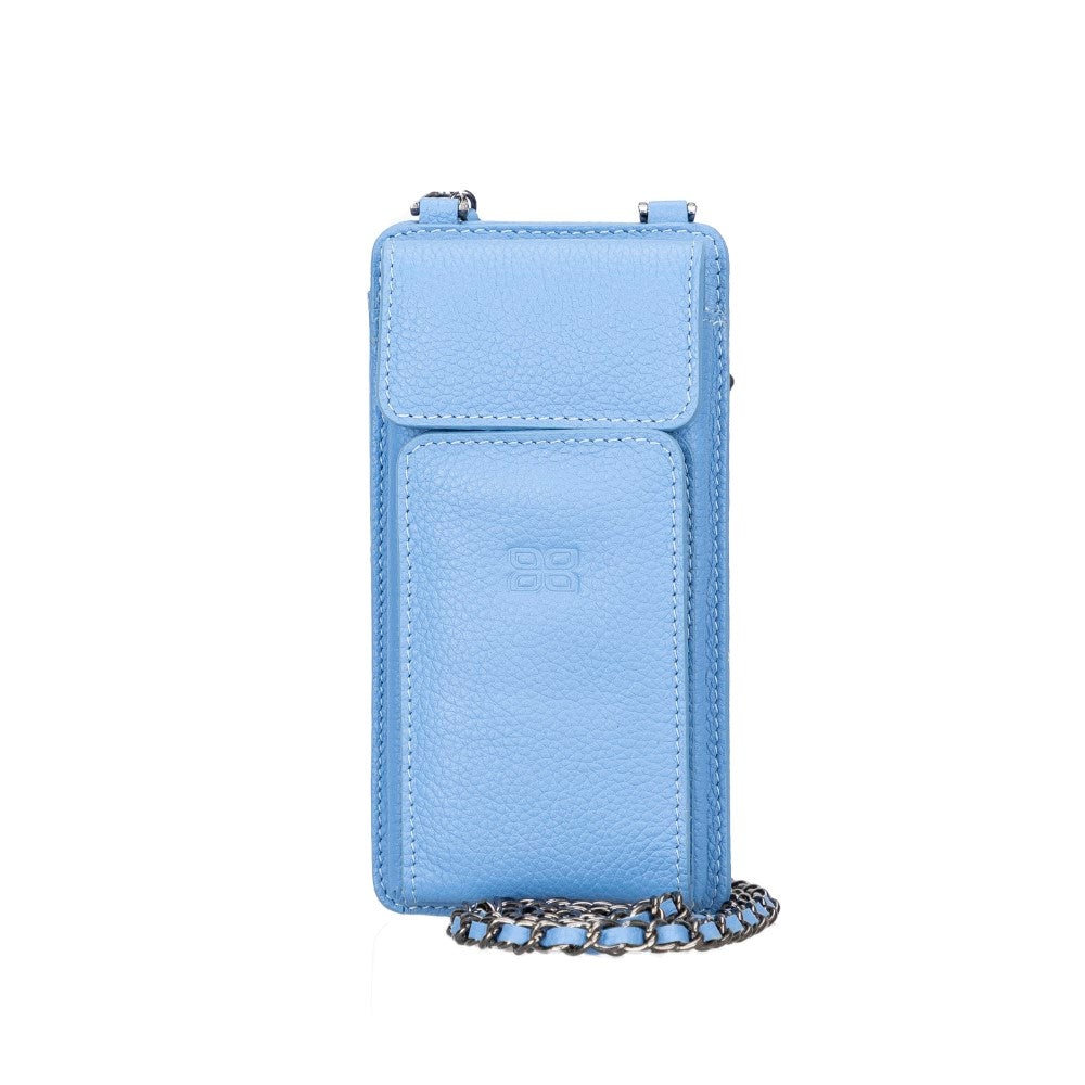 Avjin Echtleder Handytasche bis zu 6,9" mit Schulterriemen