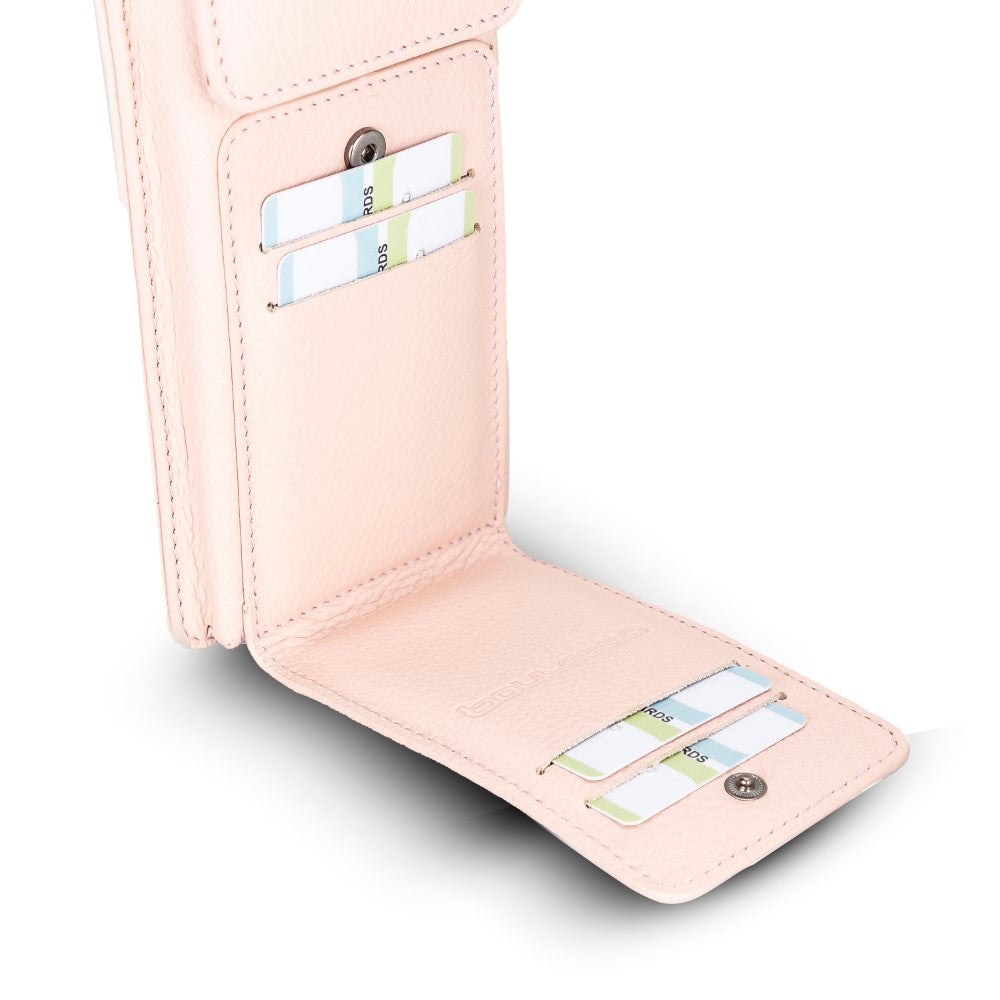 Avjin Echtleder Handytasche bis zu 6,9" mit Schulterriemen