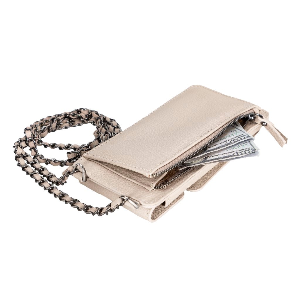 Avjin Echtleder Handytasche bis zu 6,9" mit Schulterriemen