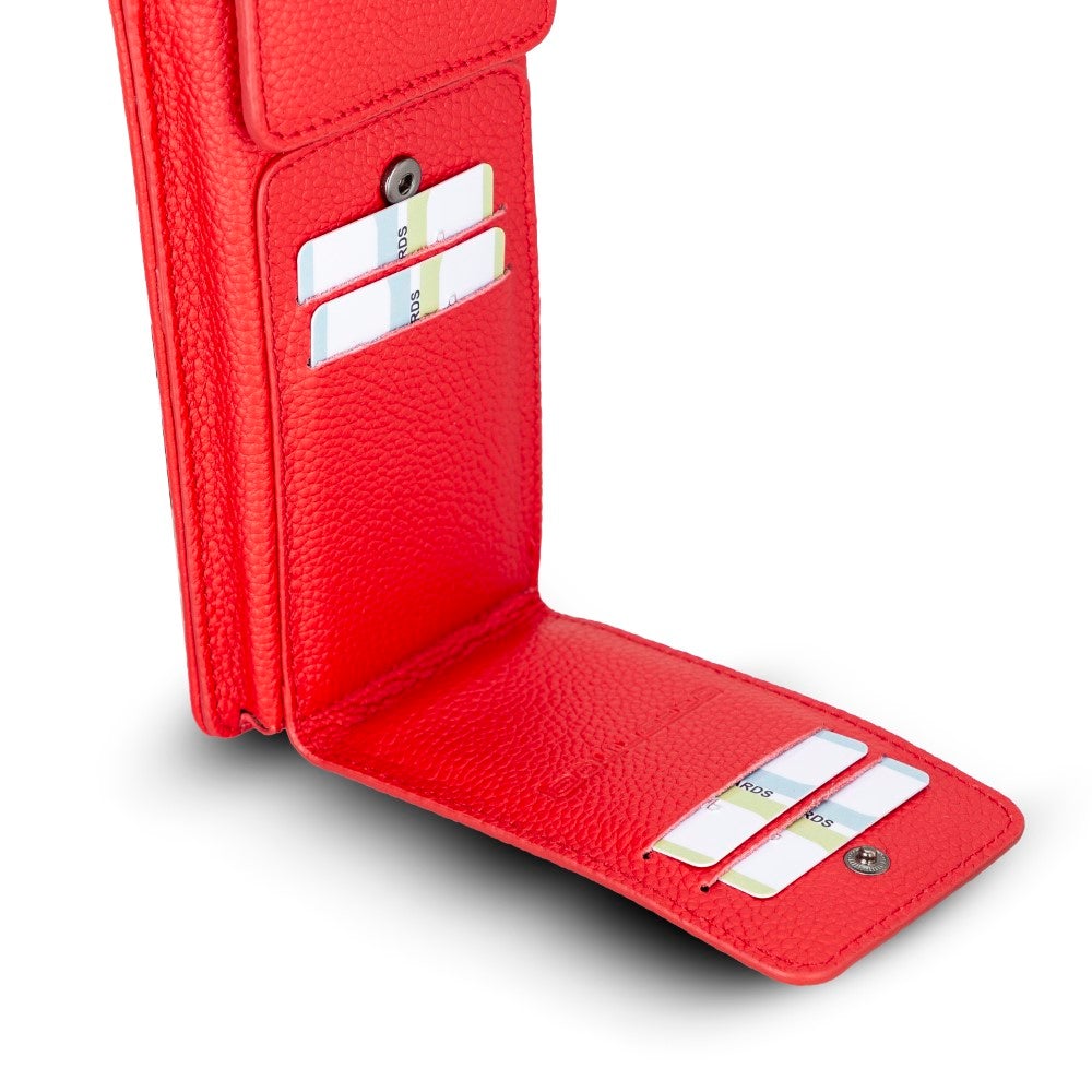 Avjin Echtleder Handytasche bis zu 6,9" mit Schulterriemen