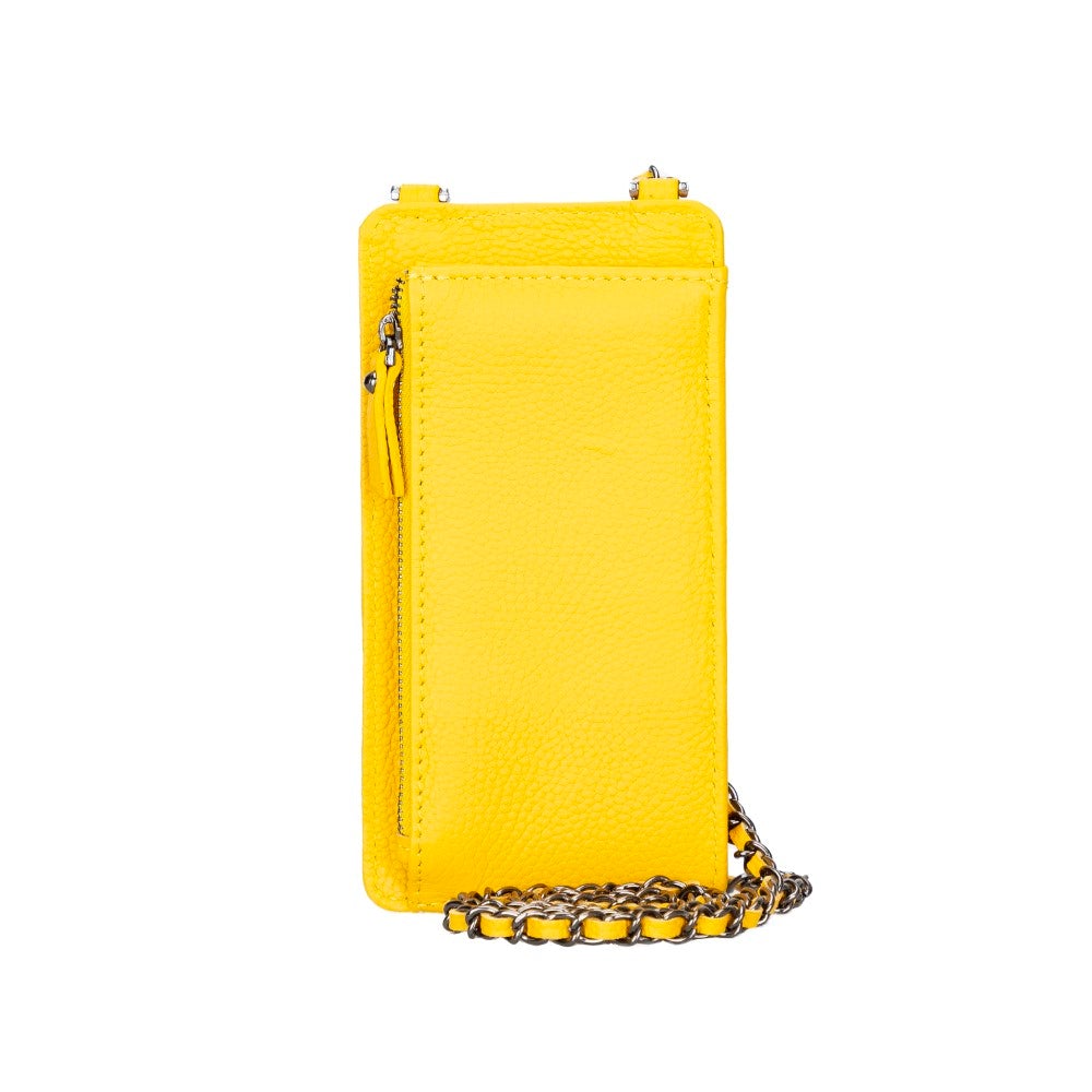 Avjin Echtleder Handytasche bis zu 6,9" mit Schulterriemen