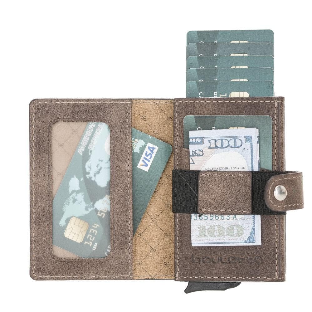 Carlov Leather Mechanical Card Holder Bouletta