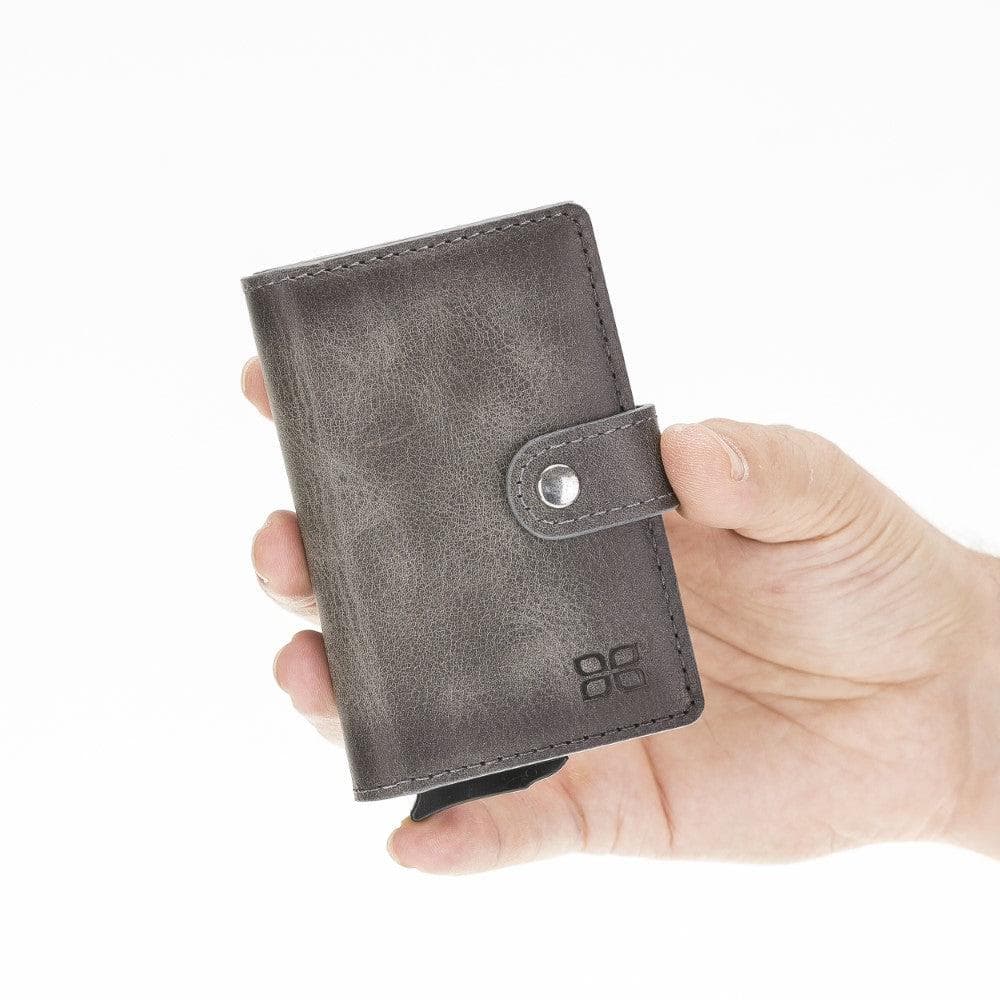 Carlov Leather Mechanical Card Holder Bouletta